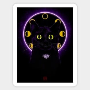 Witching Hour Black Cat Sticker